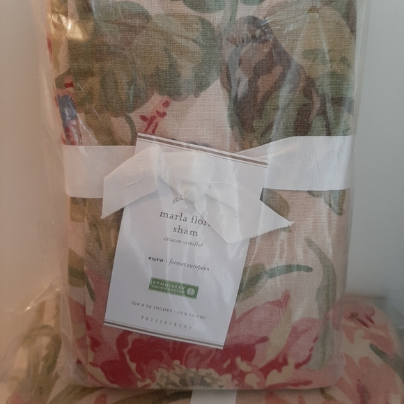 Pottery Barn Bedding Pottery Barn Marla Floral Linen Cotton Blend